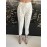 Elisabetta Franchi pantalone eleganti dritti color bianco taglia 46