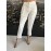 Elisabetta Franchi pantalone eleganti dritti color bianco taglia 46