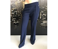 Elisabetta Franchi pantalone Panta-palazzo eleganti colore  blu Taglia 44