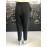 Elisabetta Franchi pantalone color nero con striscia tessuto laterale Taglia 46