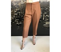 Elisabetta Franchi pantalone stile classico della maison colore marrone Taglia 40/42/44/46