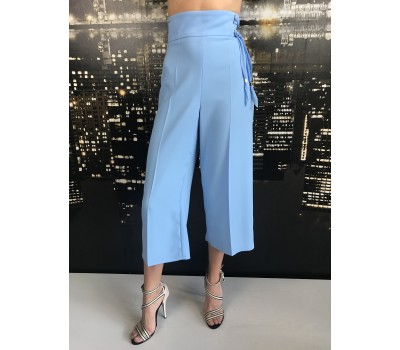 Elisabetta Franchi pantalone ampi color celeste Taglia 42