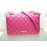 Love Moschino borsa tracolla 100 cm colore rosa chiusura a scatto fodera in tessuto interna con tasca log centrale in ottone smaltato misura 18x13