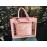 Elisabetta Franchi borsa a mano donna colore rosa manico in corda log centrale corpo semi transparente misura 31x37