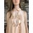 Elisabetta Franchi abito colore beige collo a camicia con decorazione tg 42/44