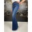 Elisabetta franchi Pantalone jeans blu denim, a zampa cinque tasche tg 25/26//27/28