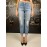 Elisabetta franchi Pantalone jeans blu denim cinque tasche tg 25 26 30