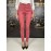 Elisabetta franchi pantalone jeans skinny stampa con glitter colore rosso melograno misura 25 26 27