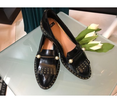 Elisabetta Franchi scarpe  francesine a tacco basso colore nero lucido misura 39