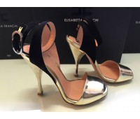 Elisabetta franchi Sandalo effetto laminato, colore oro misura 37