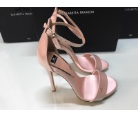  Elisabetta Franchi Sandalo a tacco colore rosa cipria misura 35