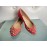 Elisabetta franchi scarpe ballerine colore rosso con borchie misura 36