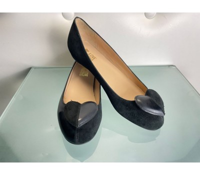 Moschino  scarpe ballerine colore nero nappa scamosciata misura 37 