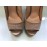 Elisabetta Franchi scarpe décolleté colore beige tacco 14 cm  misura 39