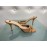 Elisabetta Franchi Suede sandal with brown heel. gold front accessory. size 37 misura 38