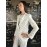 Elisabetta Franchi Giacca blazer doppiopetto colore bianco a righe nero  tg 42 46