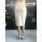 Elisabetta Franchi gonna midi colore beige taglia 42