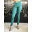 TEST-Polina Elisabetta Franchi pantalone colore verde con brand in vita tg 46