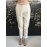 Elisabetta Franchi pantalone colore beige con catena in vita taglia 44