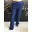 TEST-Polina Elisabetta Franchi pantalone vita alta con due tasche colore blu tg 44