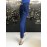 TEST-Polina Elisabetta Franchi pantalone due tasche colore blu con faccia logo brand  tg 42/44