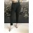 Elisabetta Franchi pantalone colore nero con due tasche con targa in ottone gold taglia 42