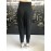 Elisabetta Franchi pantalone colore nero con due tasche con targa in ottone gold taglia 42