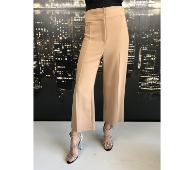 Elisabetta Franchi Pantalone Eleganti Colore Beige Taglia 44