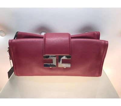 Elisabetta Franchi borsa pochette, colore rosso melograno