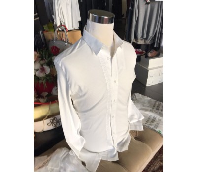 Camicia uomo Bikkembergs  slim fit colore bianco misura m l xl