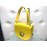 Roberto Cavalli borsa a mano piu tracolla 110 cm in vera pelle colore giallo chiusura a scatto fodera in tessuto interna con tasca log centrale con borchie in ottone misura 34x47