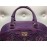 Roberto Cavalli borsa a mano piu tracolla 80 in vera pelle colore viola chiusura a zip fodera in tessuto interna con tasca log centrale con borchie in ottone misura 41x38