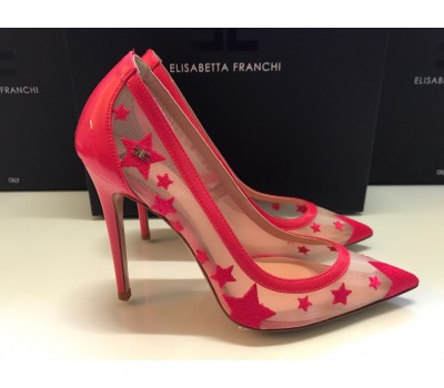 Elisabetta Franchi scarpe  Decolletè colore rosso melograno . misura    37 /40