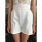 ELISABETTA FRANCHI SALOPETTE SHORTS TOP IN PIZZO COLORE BIANCO TG 40