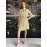 Elisabetta Franchi abito Midi color giallo senape tes 436 tag 40/42