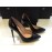 LiU JO SCARPE DECOLLETE DONNA  VERA PELLE TACCO A SPILLO 10 CM COLORE NERO TG 36