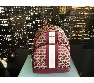 Michael Kors zaino donna 100% cotone poliestere e pelle log in ottone stampa fantasia colore bordo chiusura a zip tasca 2 cinture misura 40x25