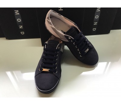 Richmond sneakers uomo effetto rettile  vera pelle logo su tomaia  suola in gomma colore nero e bianco tg 42/44